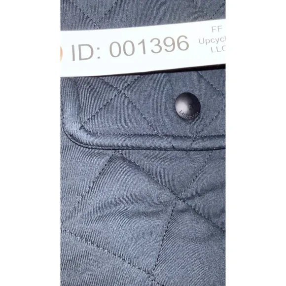 Ralph Lauren Women's Sz.Large Quilted Navy Parka Jacket hooded Mid length - Picture 8 of 11